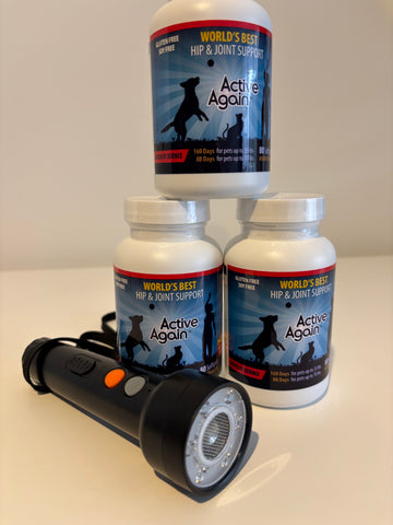 Active Again Vet/Pet Joint Softgels (80) 3 Pack Special with Free Ultrasonic Protection Device worth $40! Free Delivery